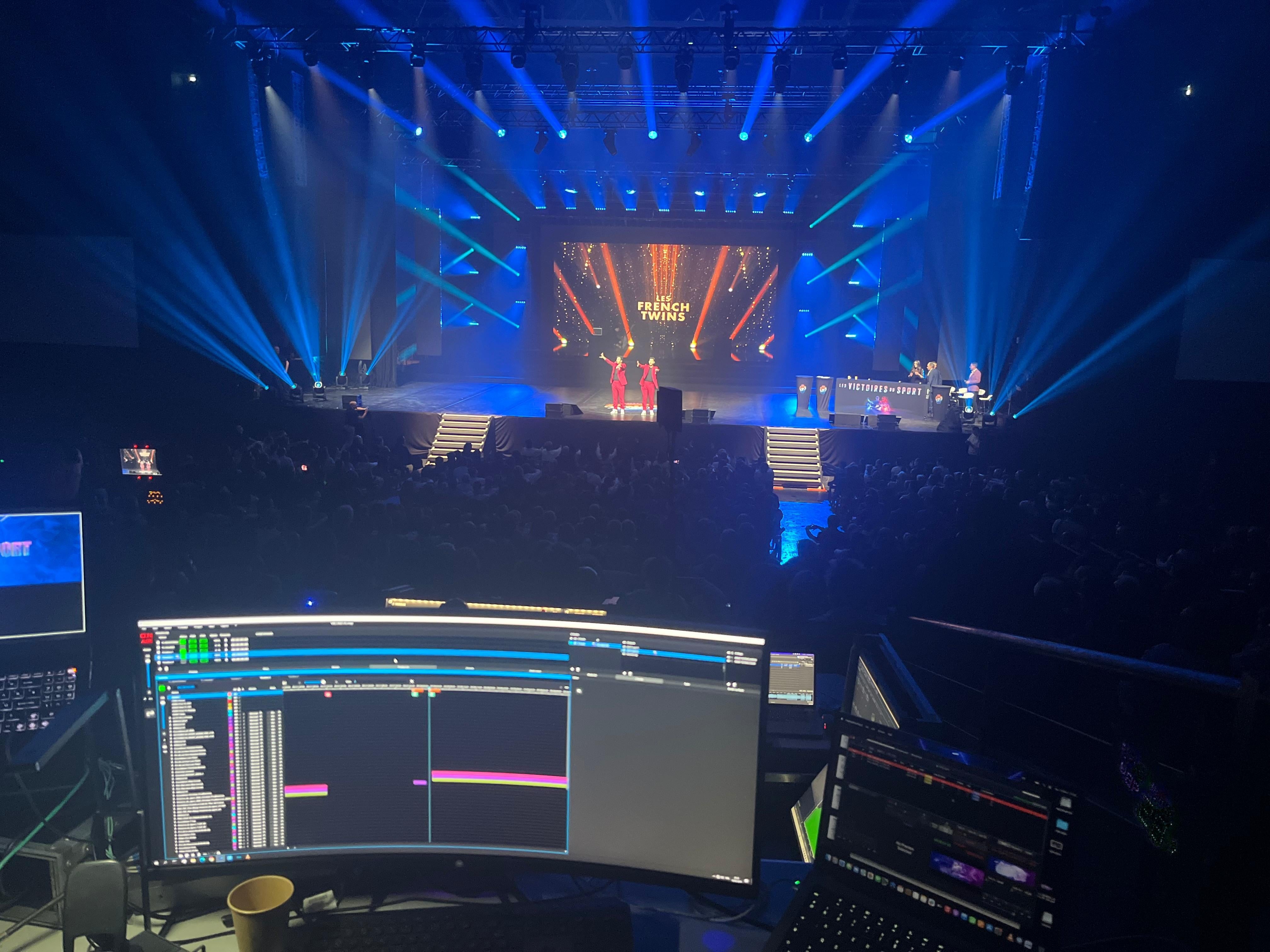 Scène avec graphique